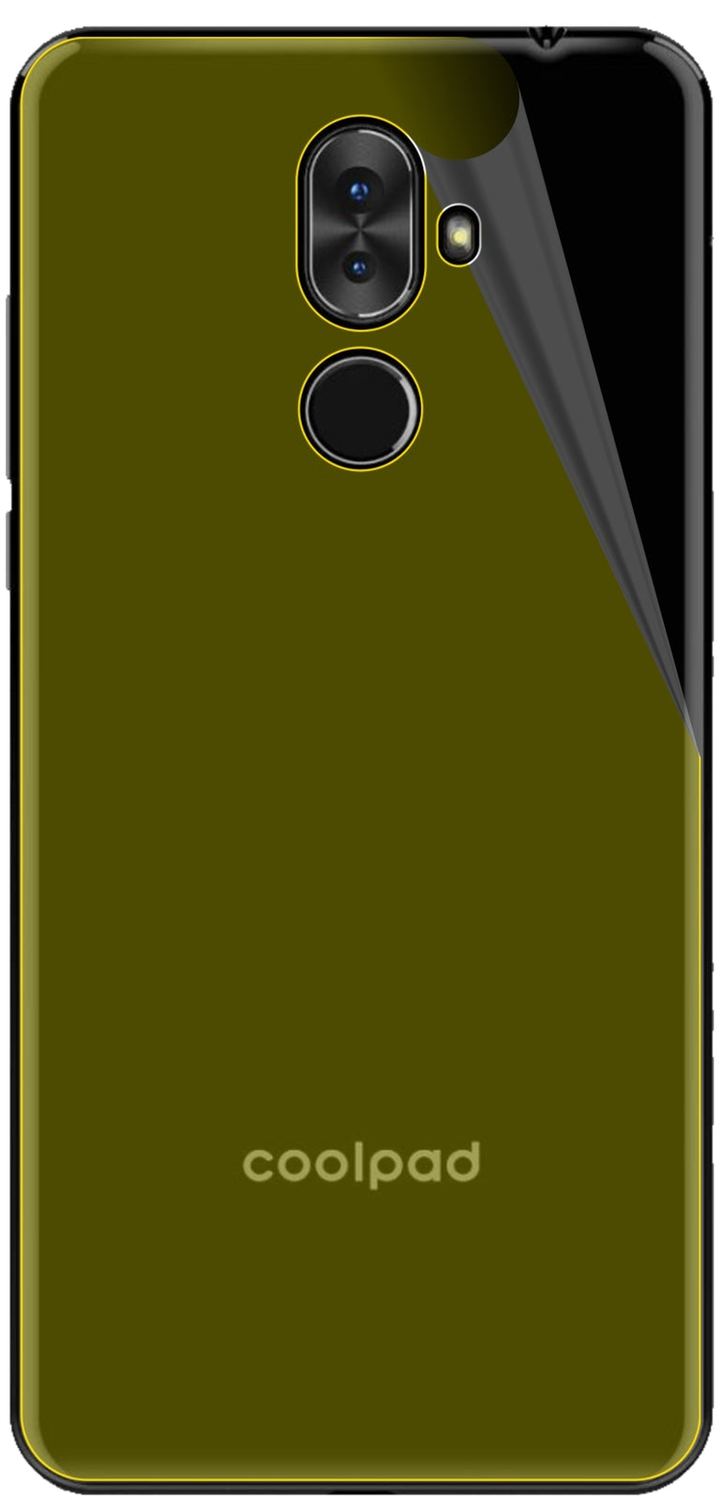3x 3D Full Cover Schutzfolie für Coolpad Note 8 Rückseite