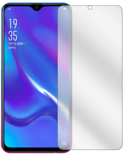 OppoRX17 Neo mit aufgebrachter dipos Displayschutzfolie, glasklare Darstellung ohne Einschränkungen