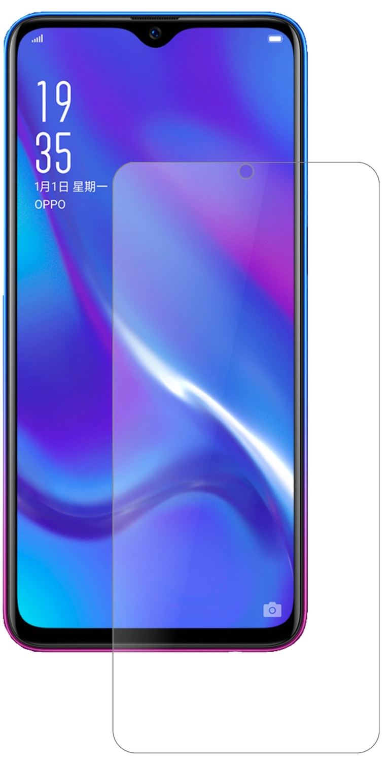 OppoR15x mit aufgebrachter dipos Panzerfolie, die lästige Fingerabdrücke minimiert
