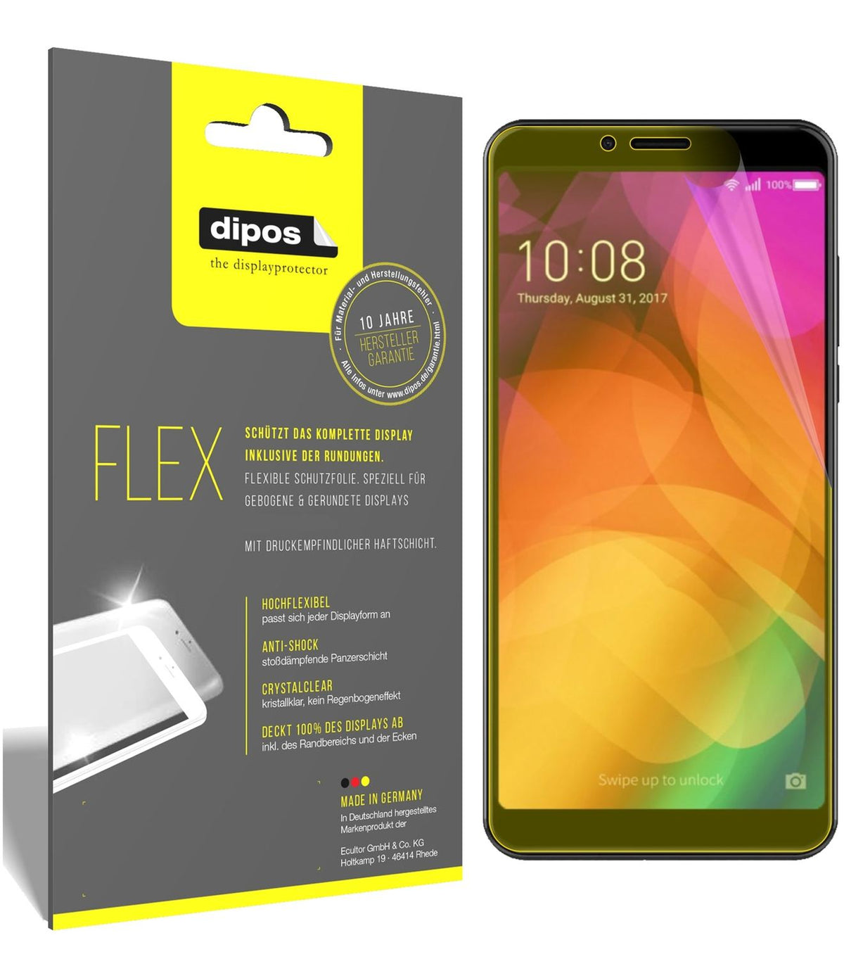 3x 3D Full Cover Schutzfolie für Coolpad Note 8