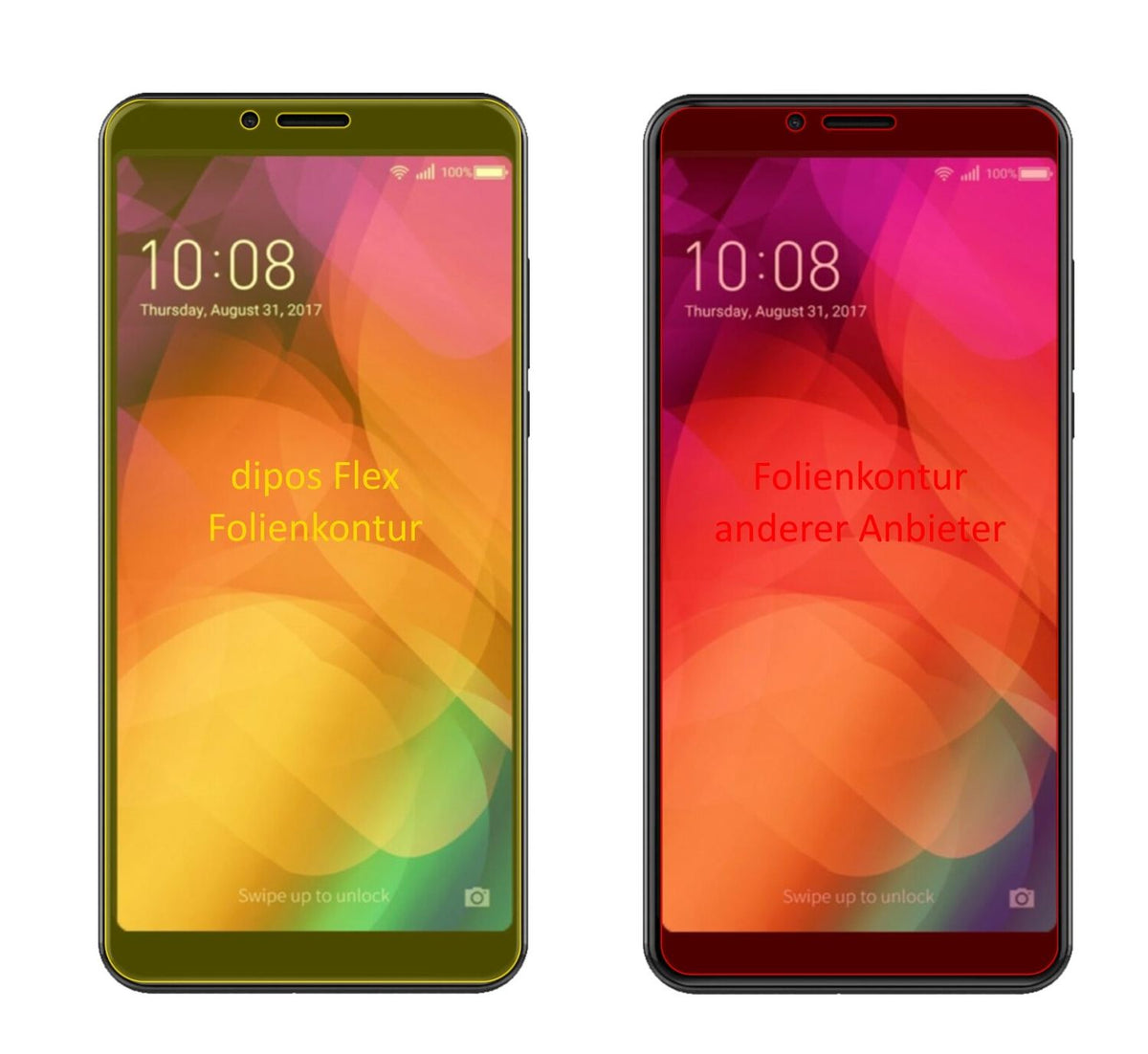3x 3D Full Cover Schutzfolie für Coolpad Note 8