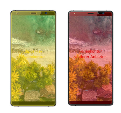 3x 3D Full Cover Schutzfolie für Highscreen Power Five Max 2