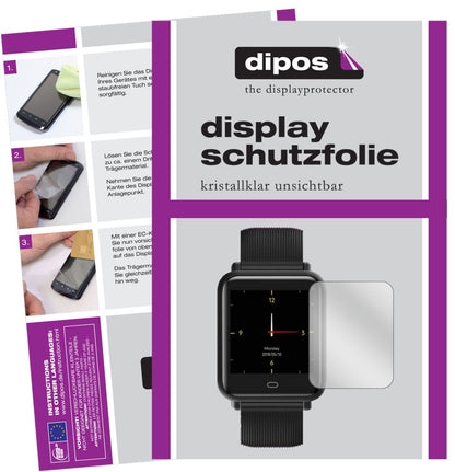 6x Schutzfolie klar für CanMixs CM07 Smartwatch Display-Schutzfolie