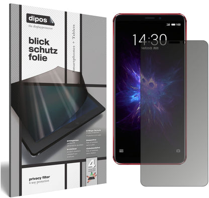 Blickschutzfolie für Meizu Note 8 matt Schutzfolie Privacy