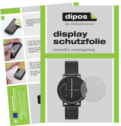 Matte Displayschutzfolie von dipos passend für Skagen Hagen Connected, präziser Zuschnitt und blasenfrei montiert