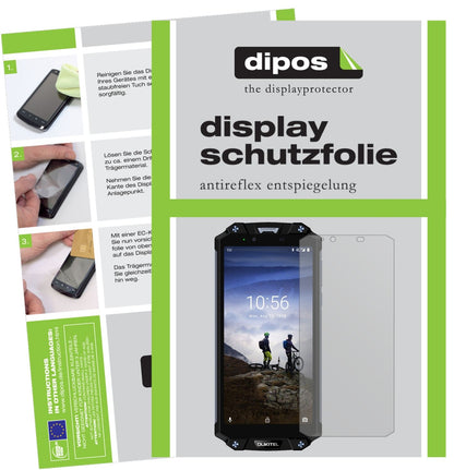 Matte Displayschutzfolie von dipos passend für Oukitel WP2, präziser Zuschnitt und blasenfrei montiert