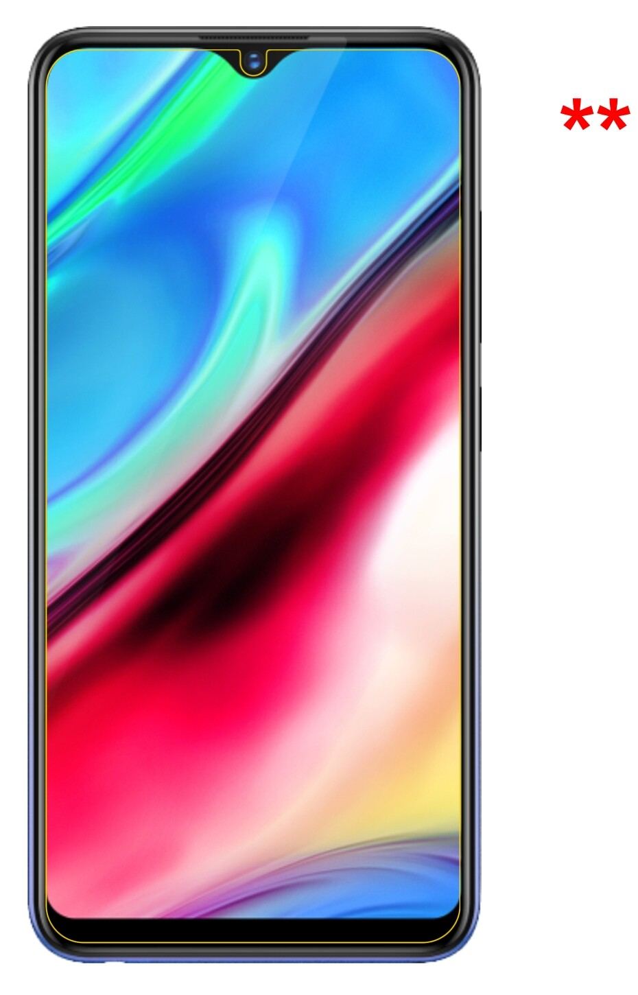 4x Schutzfolie matt für Vivo Y95 Display-Schutzfolie (2x Vorderseite + 2x Rückseite)
