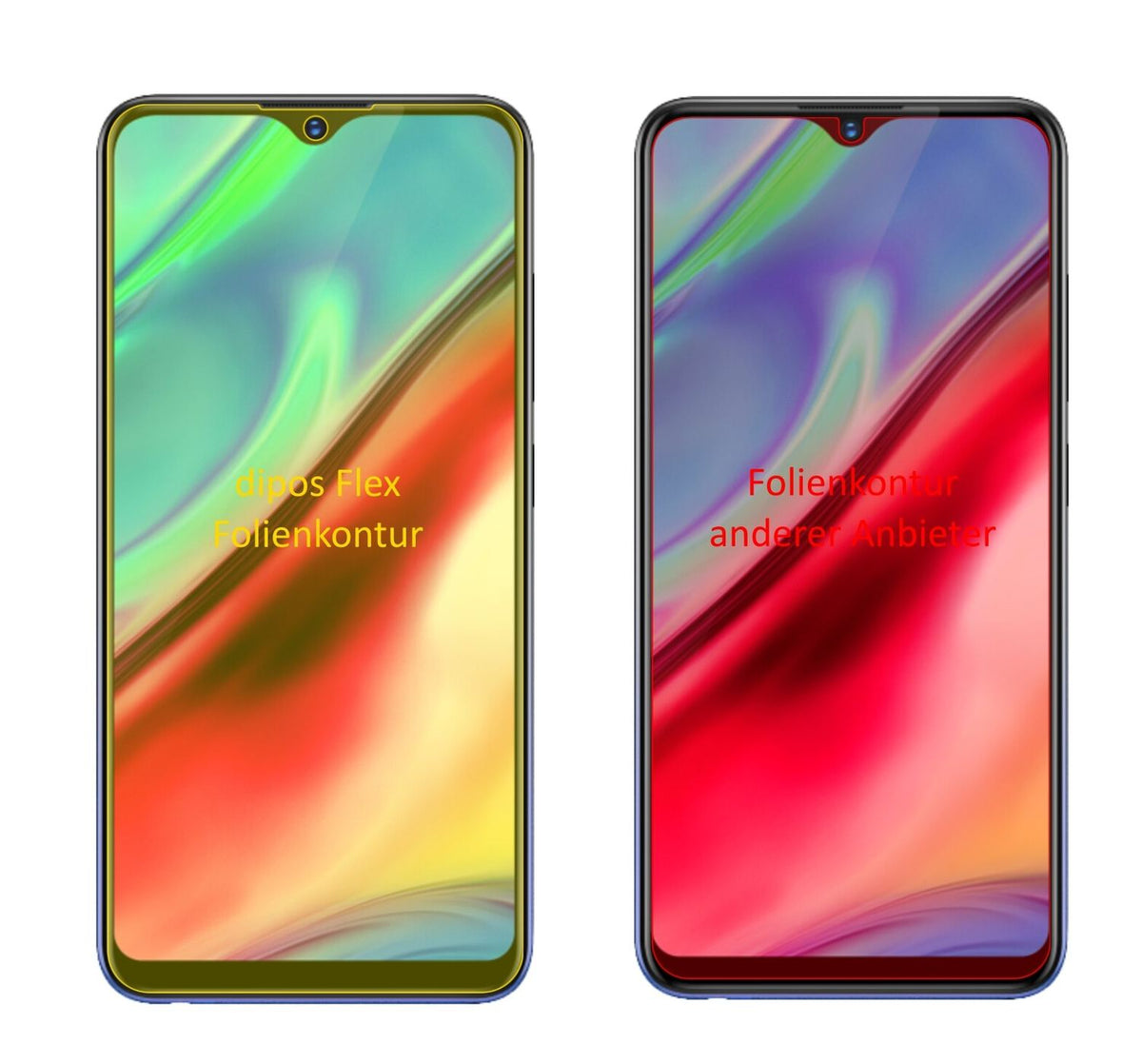 3x 3D Full Cover Schutzfolie für Vivo Y93s