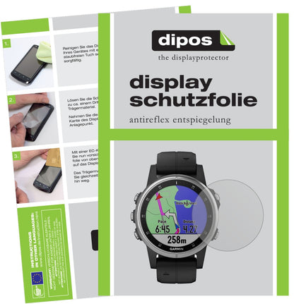 6x Schutzfolie matt für Garmin fenix 5s Plus (42mm) Display-Schutzfolie