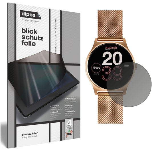 Blickschutzfolie für Joli XW Pro Smartwatch matt Schutzfolie Privacy