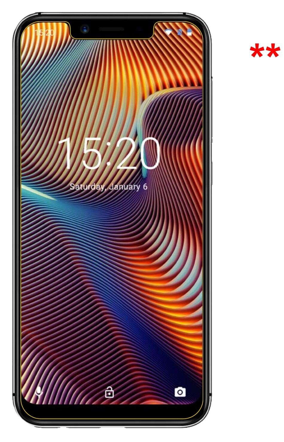 Dünne und klare Folie passend zugeschnitten für Umidigi A3 Pro (2018)