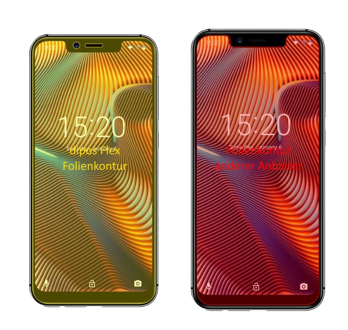 3x 3D Full Cover Schutzfolie für Umidigi A3 Pro (2018)