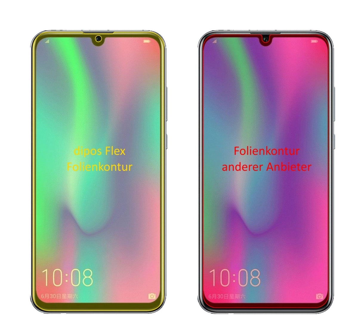 3x 3D Full Cover Schutzfolie für Honor 10 Lite