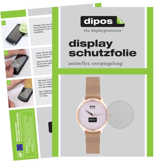 2x Schutzfolie matt für X-WATCH SOE XW Pure Display-Schutzfolie