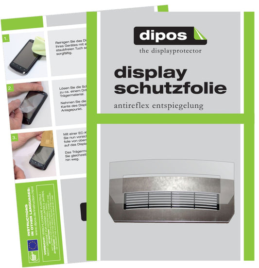 Matte Displayschutzfolie von dipos passend für Jura Z5 Tropfblech, präziser Zuschnitt und blasenfrei montiert