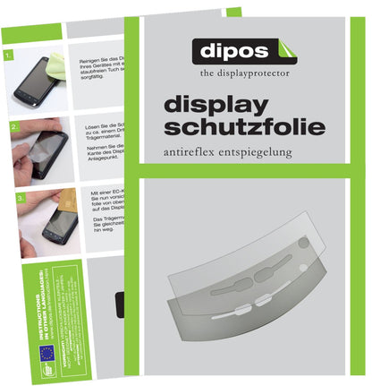Matte Displayschutzfolie von dipos passend für Jura J7 Tropfblech, präziser Zuschnitt und blasenfrei montiert