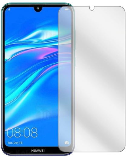 HuaweiY7 Pro (2019) mit aufgebrachter dipos Displayschutzfolie, glasklare Darstellung ohne Einschränkungen