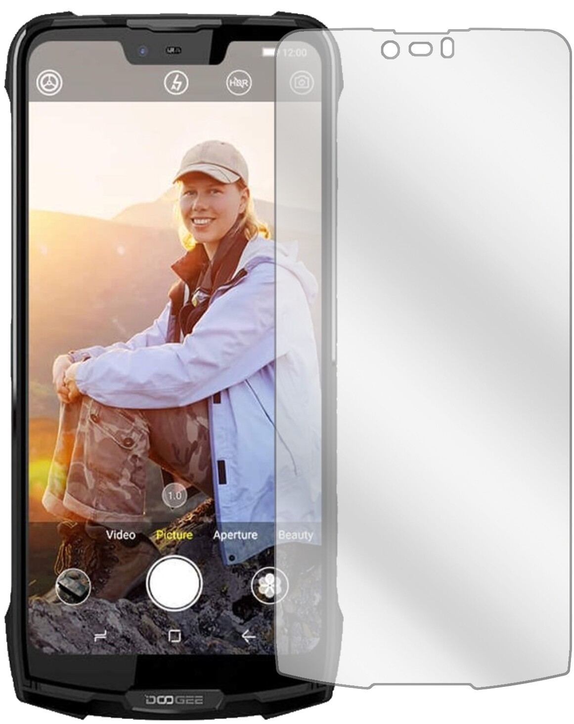 2x Schutzfolie klar für Doogee S90 Display-Schutzfolie