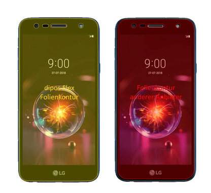 3x 3D Full Cover Schutzfolie für LG X power 3
