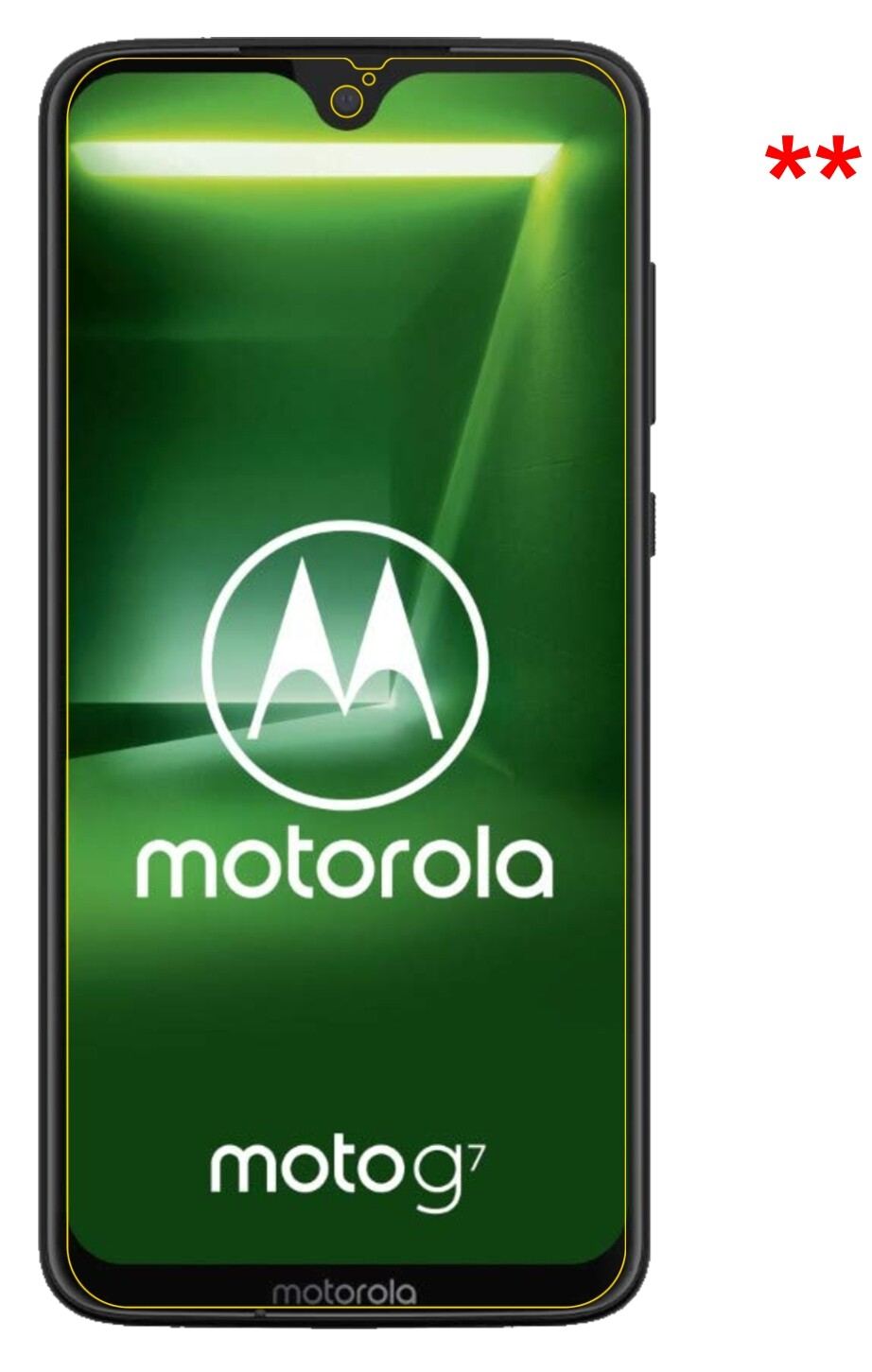 Privatsphäre-Schutz durch Sichtschutz-Folie passend zugeschnitten für Motorola Moto G7