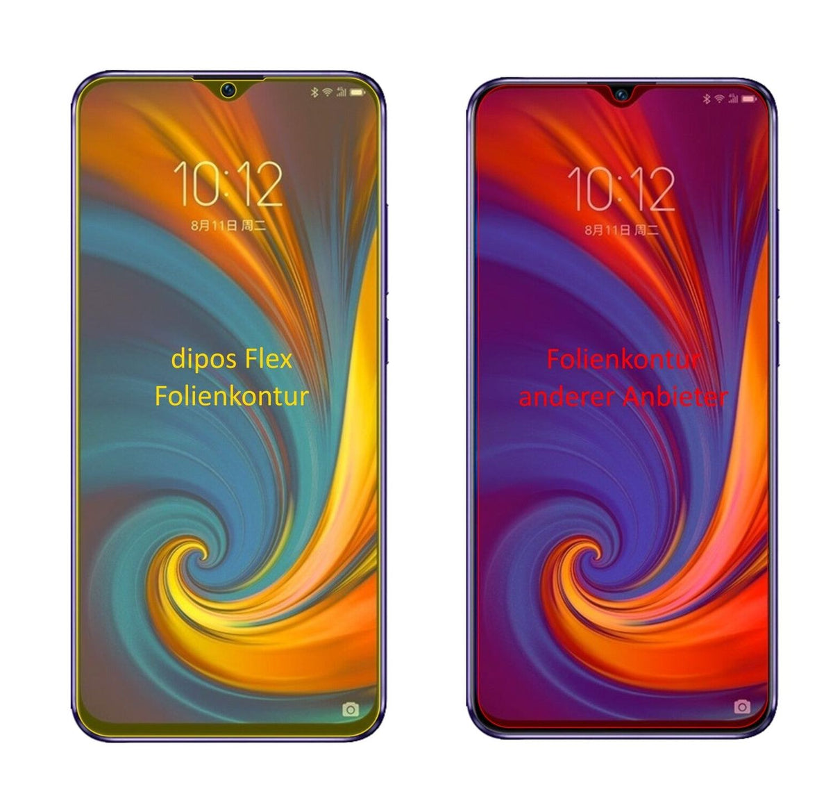 3x 3D Full Cover Schutzfolie für Lenovo Z5s