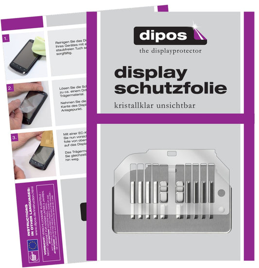 2x Schutzfolie klar für Siemens EQ.6 TE605509DE Series 500 Tropfblech Display-Schutzfolie