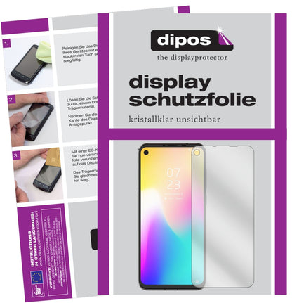 Klare Displayschutzfolie von dipos passend für Hisense Infinity U30, präziser Zuschnitt und blasenfrei montiert