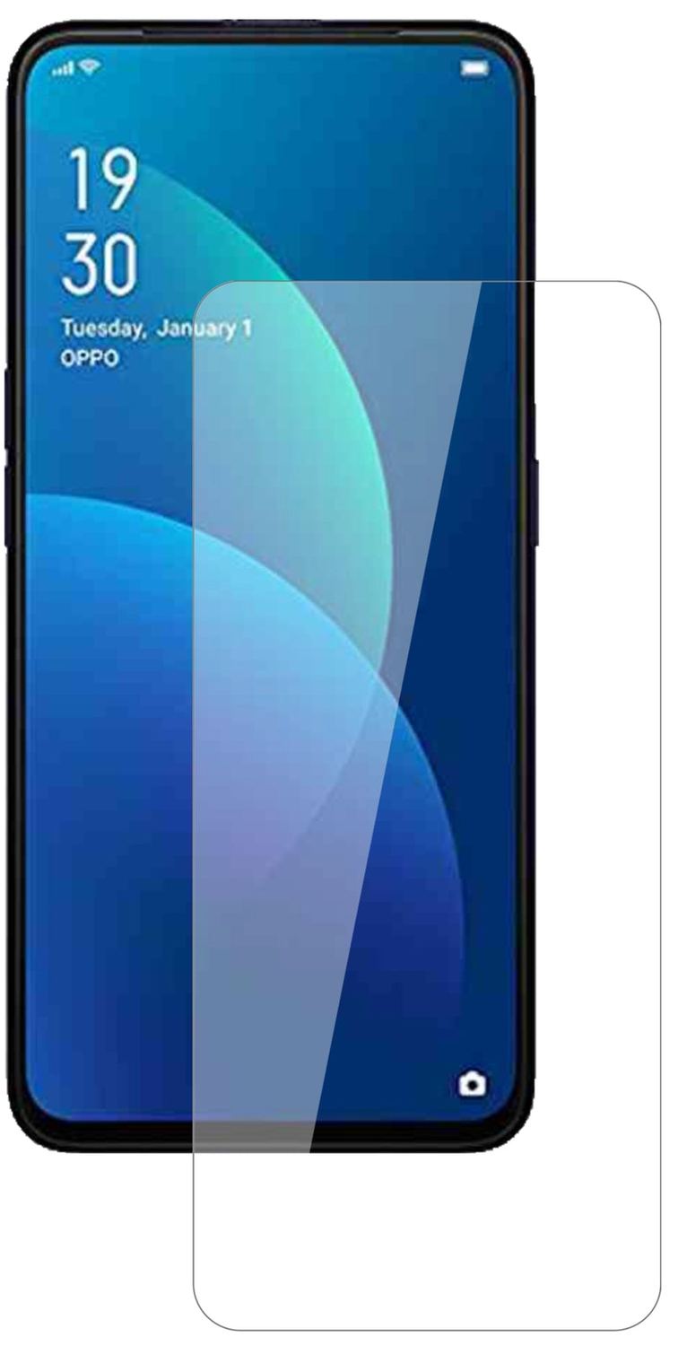 OppoF11 Pro mit aufgebrachter dipos Flex Schutzfolie, glasklare Darstellung ohne Einschränkungen