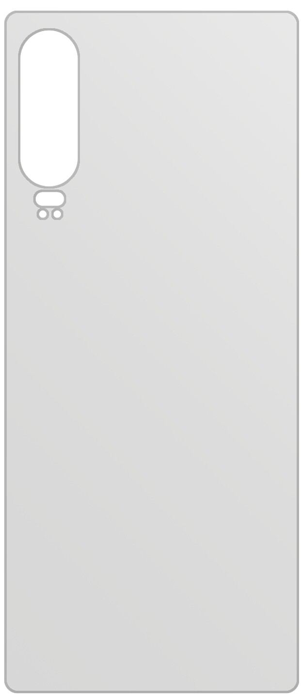 dipos Displayschutz für Huawei P30 Rückseite, mattierte Oberfläche, geringe Dicke und perfekte Passform