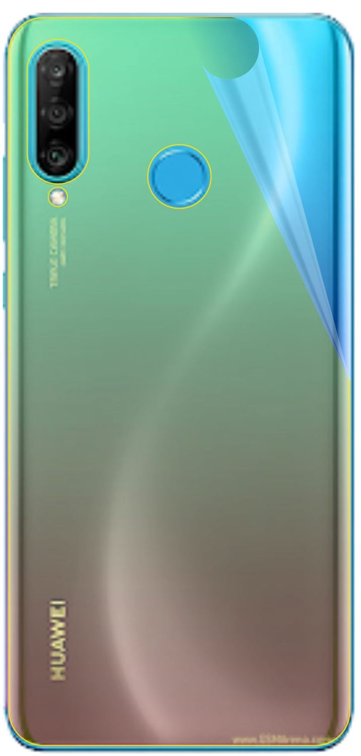 3x 3D Full Cover Schutzfolie für Huawei Nova 4e Rückseite