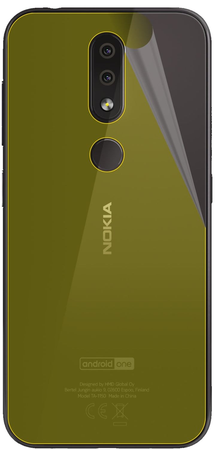3x 3D Full Cover Schutzfolie für Nokia 4.2 Rückseite
