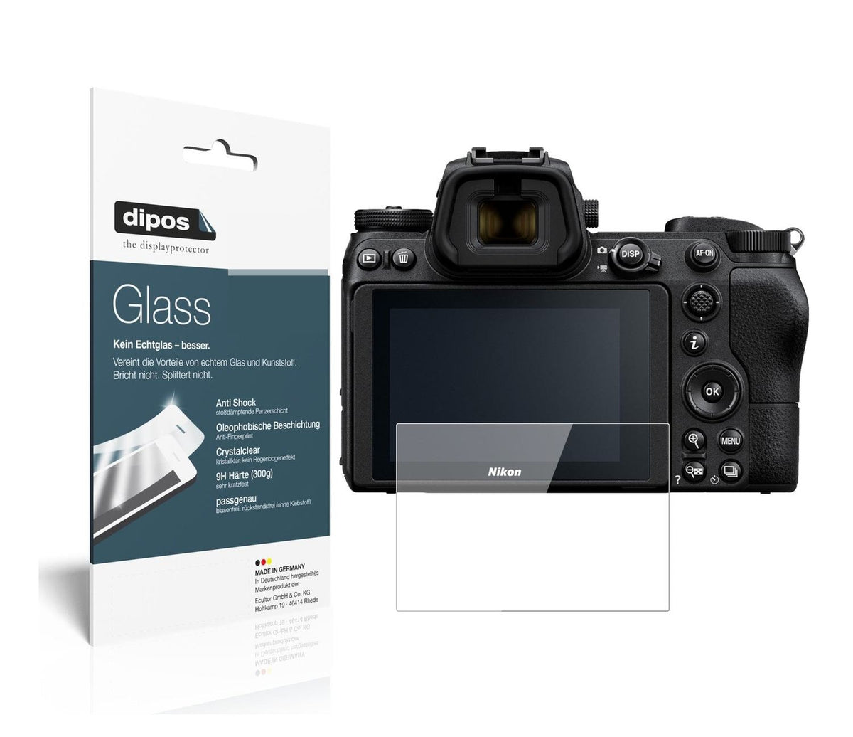 2x 9H Schutzfolie für Nikon Z6 Panzerfolie