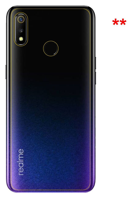 dipos Displayschutz für Oppo Realme 3 Rückseite, mattierte Oberfläche, robuste Festigkeit und perfekte Passform