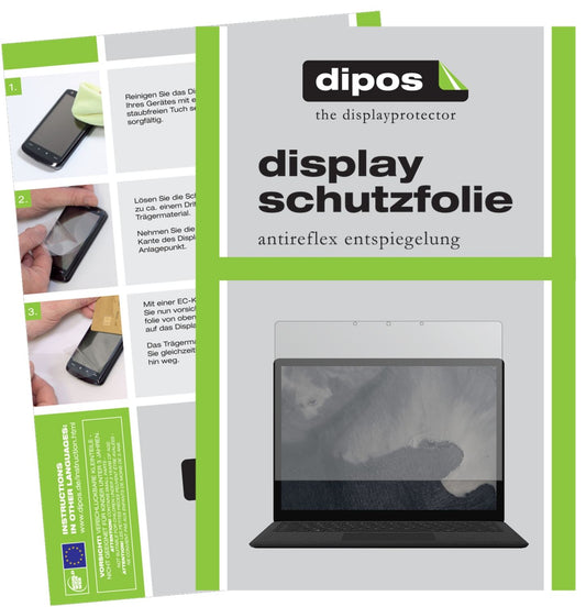 2x Schutzfolie matt für Microsoft Surface Laptop 2 13.5 Zoll Display-Schutzfolie