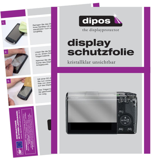 6x Schutzfolie klar für Ricoh GR III Display-Schutzfolie