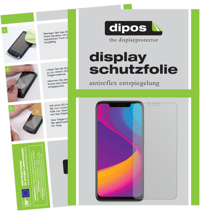 Matte Displayschutzfolie von dipos passend für Panasonic Eluga X1, präziser Zuschnitt und blasenfrei montiert