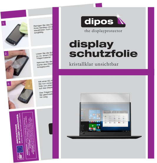 2x Schutzfolie klar für Lenovo ThinkPad P1 Display-Schutzfolie