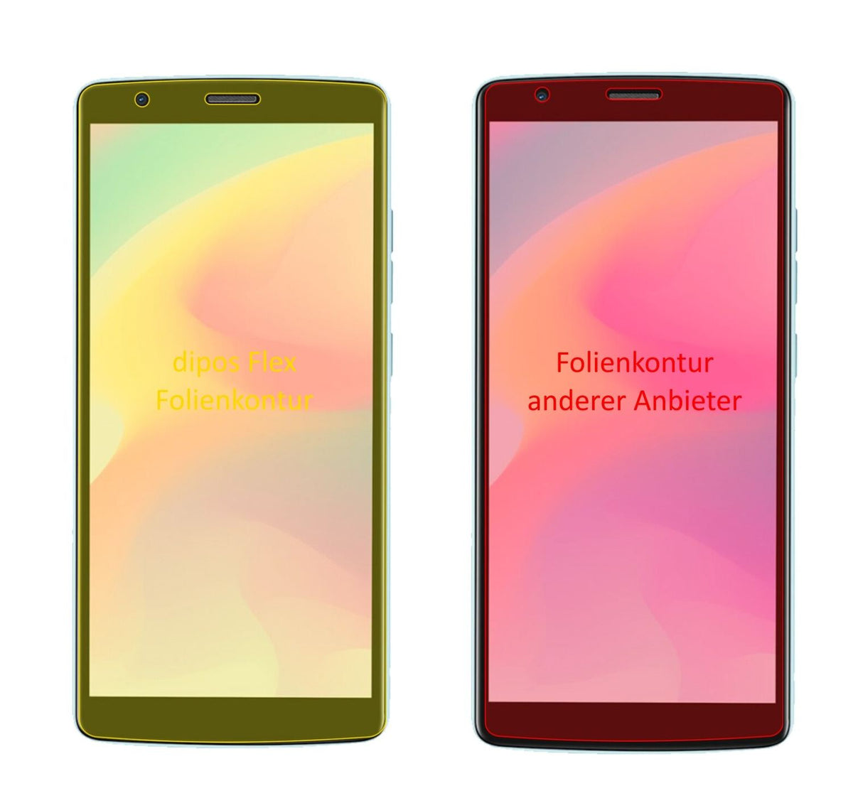 3x 3D Full Cover Schutzfolie für Blackview A20 Pro