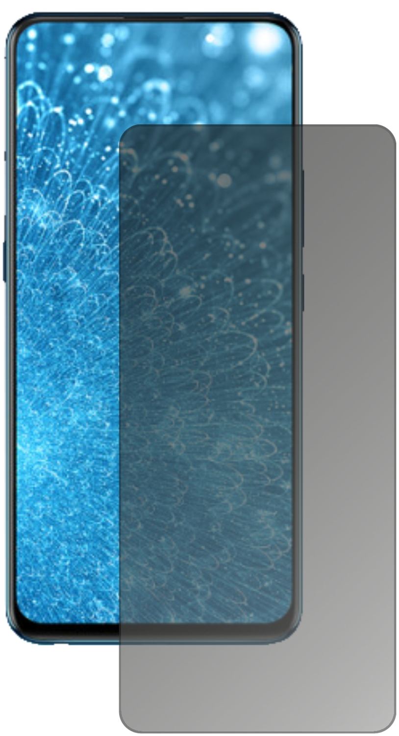 VivoV15 Pro mit aufgebrachtem dipos Displayschutz, der seitliche Einblicke blockiert