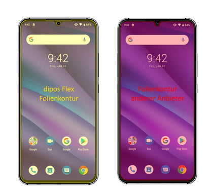 3x 3D Full Cover Schutzfolie für Umidigi A5 Pro