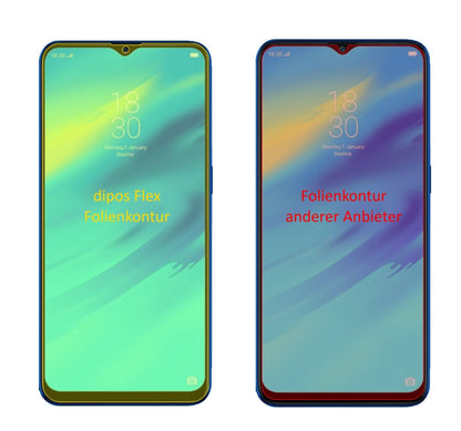 3x 3D Full Cover Schutzfolie für Oppo Realme C2