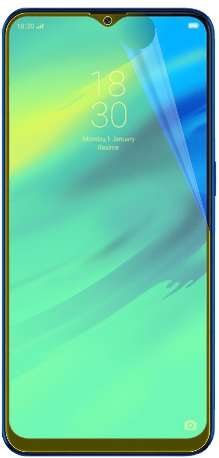 3x 3D Full Cover Schutzfolie für Oppo Realme C2