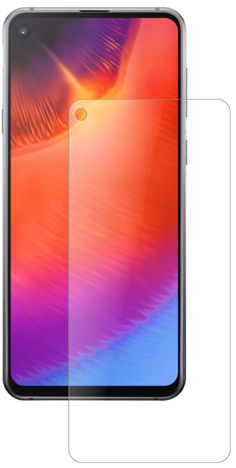 SamsungGalaxy A60 mit aufgebrachter dipos Panzerfolie, die lästige Fingerabdrücke minimiert