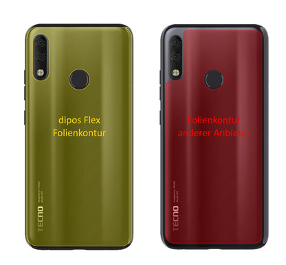 3x 3D Full Cover Schutzfolie für Tecno Camon 11 Pro Rückseite