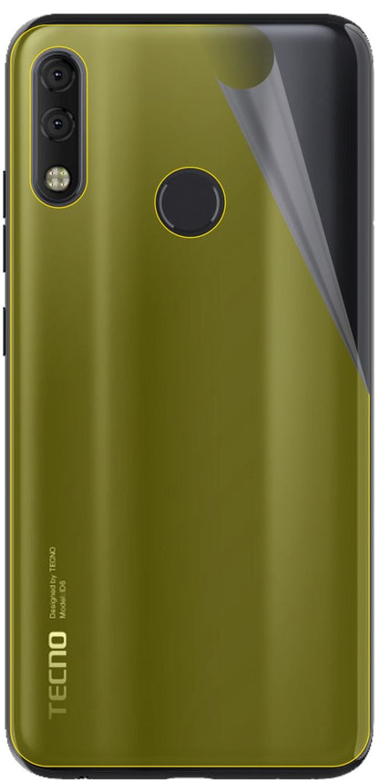 3x 3D Full Cover Schutzfolie für Tecno Camon 11 Pro Rückseite