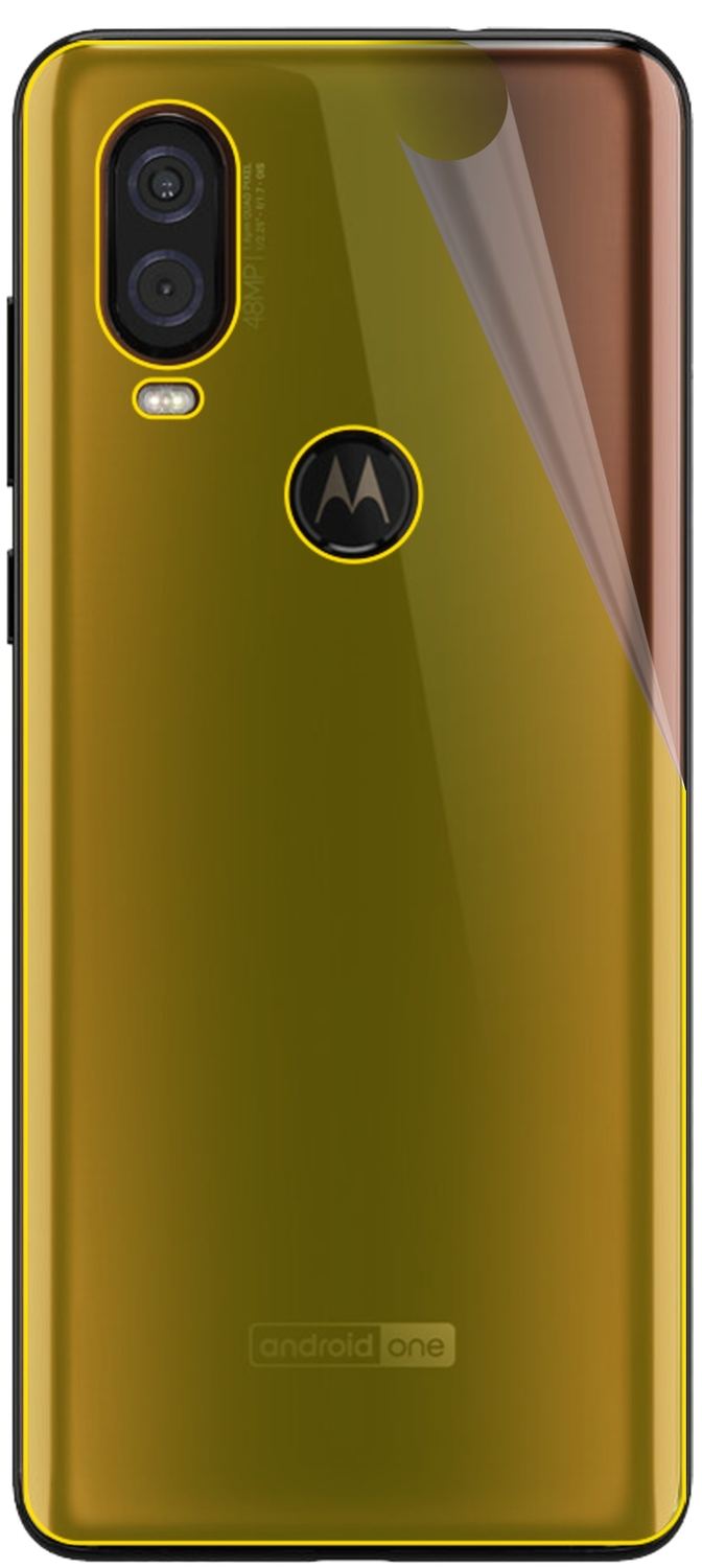 3x 3D Full Cover Schutzfolie für Motorola P50 Rückseite