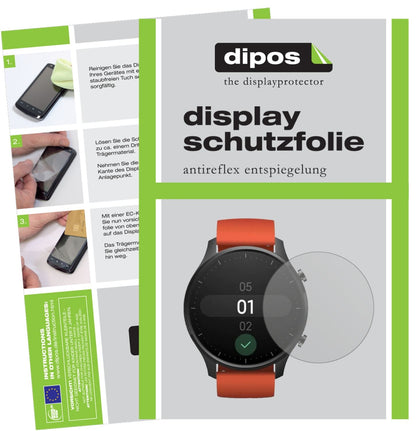 2x Schutzfolie matt für Xiaomi Mi Watch Color Display-Schutzfolie