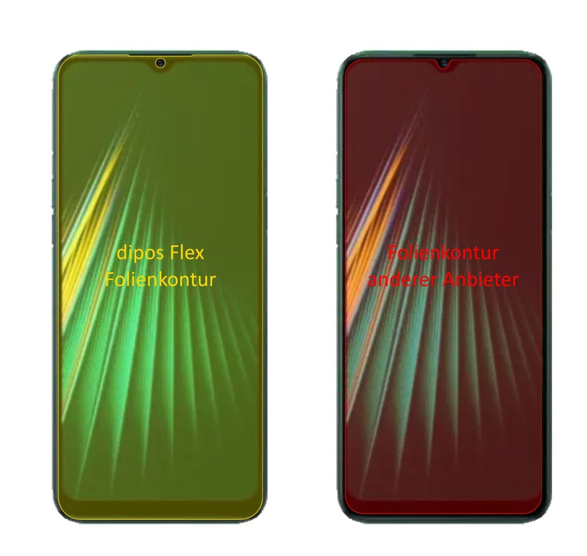 3x 3D Full Cover Schutzfolie für Oppo Realme 5i
