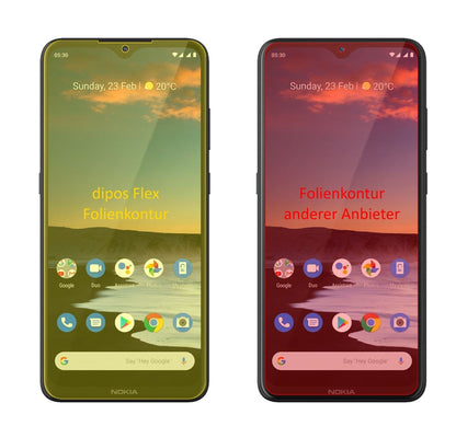3x 3D Full Cover Schutzfolie für Nokia 46086
