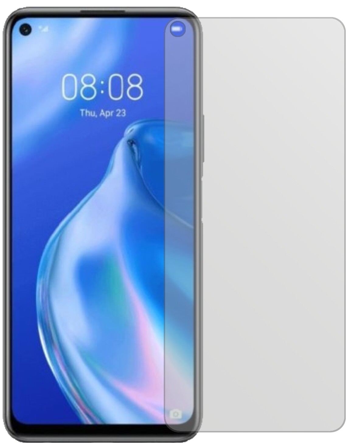 Honor30S mit aufgebrachter dipos Displayschutzfolie, die lästige Fingerabdrücke minimiert
